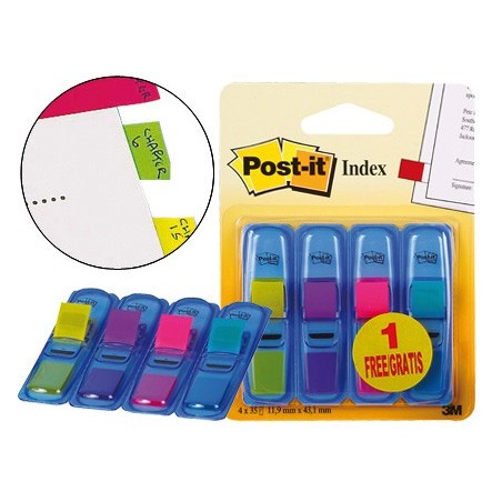 BANDAS SEPARADORAS POST-IT 3+1 GRATIS