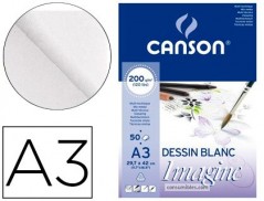 BLOCO DE DESENHO MULTITECNICAS CANSON IMAGINE DIN A3 COLADO