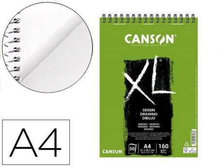 BLOCO DE DESENHO CANSON XL DESSIN DIN A4 LISO MICROPERFURADO
