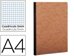 CADERNO MOLESKINE CAPA CARTOLINA A4 QUADRICULADO 5 MM 96 FOL