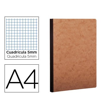 CADERNO MOLESKINE CAPA CARTOLINA A4 QUADRICULADO 5 MM 96 FOL