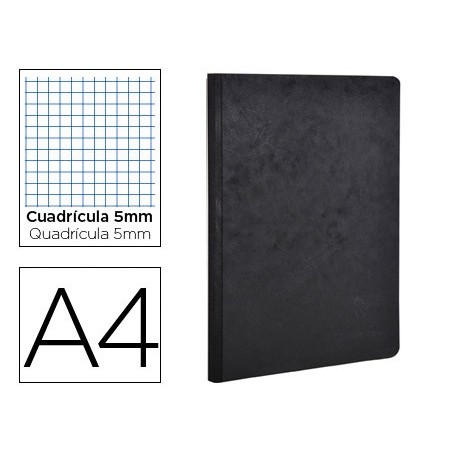 CADERNO MOLESKINE CAPA CARTOLINA A4 QUADRICULADO 5 MM 96 FOL