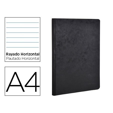 CADERNO MOLESKINE CAPA CARTOLINA A4 PAUTADO 5 MM 96 FOLHAS C