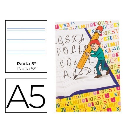 CADERNO DE CALIGRAFIA AGRAF A5 2 LINHAS 60 GRS 20 FLS