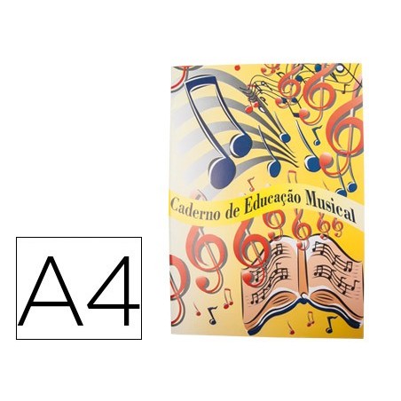 CADERNO DE MUSICA A4 AGRAF 60 GRS 20 FLS