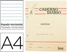 CADERNO DIARIO PENA PAUTADO AGRAF A4 40 FLS