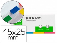 BANDAS SEPARADORAS Q-CONNECT TRANSP. E COR, EMBALAGEM DE 4 C