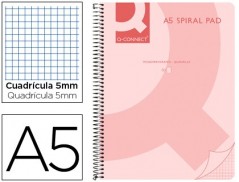 CADERNO ESPIRAL Q-CONNECT DIN-A5 80FLS 70 GR. QUADRICULADO 5