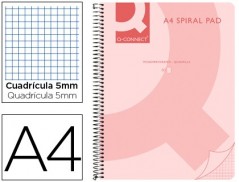 CADERNO ESPIRAL Q-CONNECT DIN-A4 80FLS 70 GR. QUADRICULADO 5