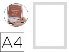 MOLDURA PORTA ANUNCIOS Q-CONNECT MAGNETO DIN A4 DORSO ADESIV