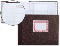 LIBRO CARTONE CUARTO 100 HOJAS -CAJA -ENTRADA Y SALIDA