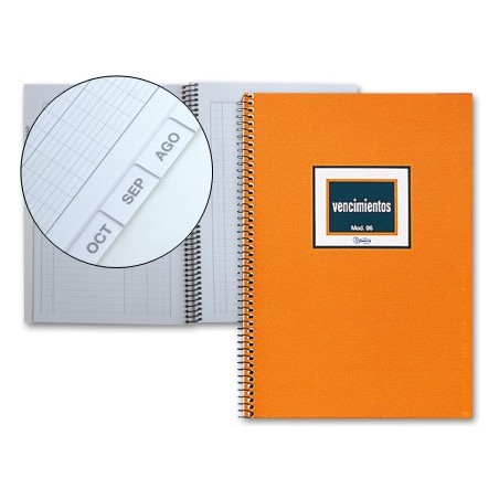 LIBRO MIQUELRIUS N. 96 CUARTO 50 HOJAS -VENCIMIENTOS