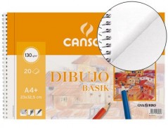 BLOCO DESENHO CANSON BASIK DIN A4 ESPIRAL 23 X 32.5 CM 20 FO