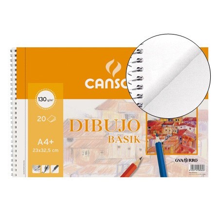 BLOCO DESENHO CANSON BASIK DIN A4 ESPIRAL 23 X 32.5 CM 20 FO