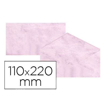ENVELOPES FANTASIA MARMOREADOS ROSA 110X220 MM 90 GR EMBALAG