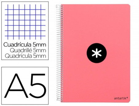 CADERNO ESPIRAL LIDERPAPEL A5 ANTARTIK CAPA DURA 80F 100 GR