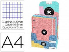 PASTA LIDERPAPEL ANTARTIK COM RECARGA A4 QUADRICULA 5 MM FOR