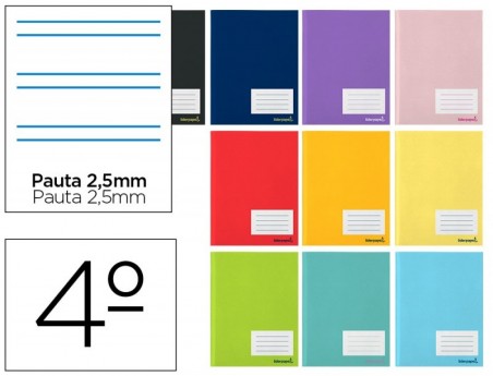 CADERNO ESCOLAR LIDERPAPEL 16 FOLHAS DIN A5 PAUTA 2.5 MM