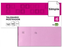 BLOCOS DE TALOES LIDERPAPEL 1/3 ROSA