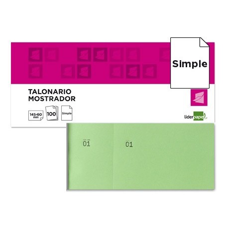 BLOCOS DE TALOES LIDERPAPEL 1/3 VERDE