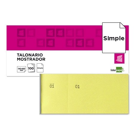 BLOCOS DE TALOES LIDERPAPEL 1/3 AMARELO