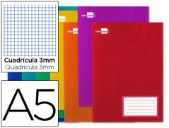 CADERNO ESCOLAR LIDERPAPEL 32 FOLHAS DIN A5 QUADRICULA 3 MM