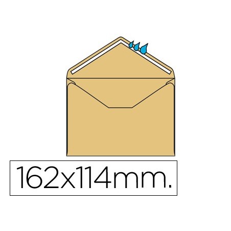 ENVELOPE C6. 114X162 MM CREME