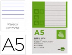 BLOCO DE APONTAMENTOS LIDERPAPEL DIN A5 80 FOLHAS PAUTADO