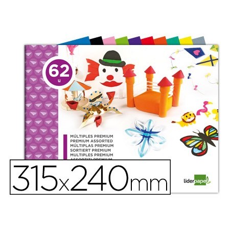 BLOCO TRABALHOS MANUAIS LIDERPAPEL PREMIUM 210X297MM 62 FOLH