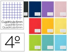 20un CADERNO ESCOLAR LIDERPAPEL 16F A5 QUAD 6 MM