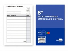 10un BLOCO EMPREGADO DE MESA SIMPLES 105X155 MM
