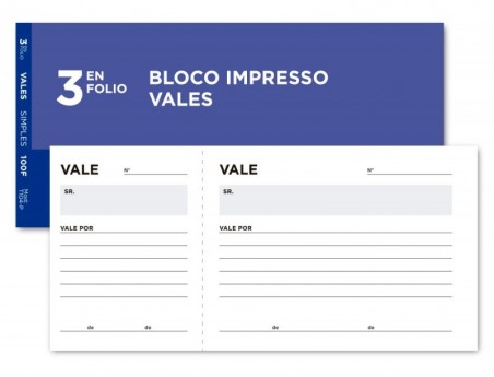 10un VALE DE CAIXA SIMPLES 205X112 MM