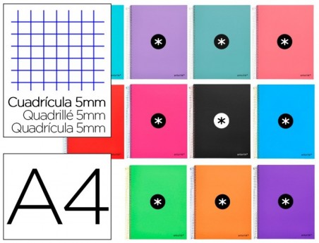 12un CADERNO ESPIRAL LIDERPAPEL A4 MICRO ANTARTIK CAPA FORRA