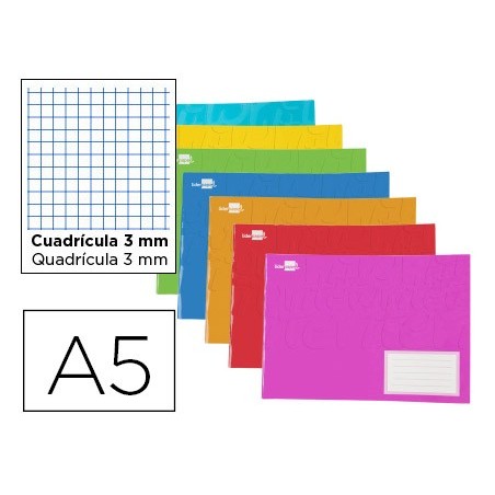 CADERNO ESCOLAR AGRAFADO LIDERPAPEL 32 FOLHAS DIN A5 QUADRIC
