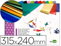 BLOCO TRABALHOS MANUAIS LIDERPAPEL PAPEL METALIZADO 240X315