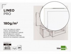 BLOCO DESENHO LIDERPAPEL LINEAL COLADO 230X325MM 20 FOLHAS 1