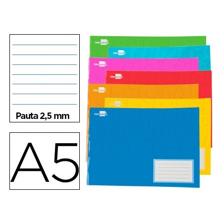 CADERNO ESCOLAR LIDERPAPEL 32 FOLHAS DIN A5 AO BAIXO PAUTA 2