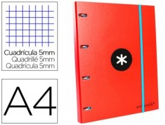 PASTA COM RECARGA LIDERPAPEL ANTARTIK A4 QUADRICULA DE 5 MM