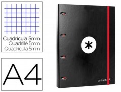 PASTA COM RECARGA LIDERPAPEL ANTARTIK A4 QUADRICULA DE 5 MM