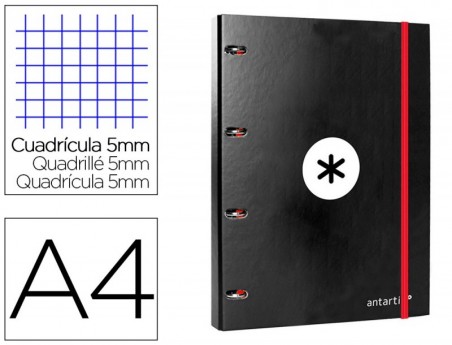 PASTA COM RECARGA LIDERPAPEL ANTARTIK A4 QUADRICULA DE 5 MM