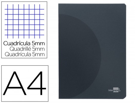 8un CADERNO AGRAFADO LIDERPAPEL 360 CAPA DE PLASTICO A4 48 F