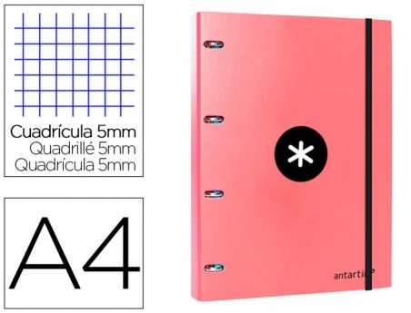 PASTA LIDERPAPEL COM RECARGA ANTARTIK DIN A4 QUADRICULA 5MM