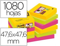 BLOC DE NOTAS ADESIVAS POST-IT SUPER STICKY 47,6X47,6 MM COM
