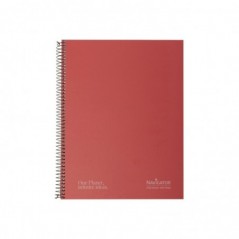 Caderno Espiral A4 Pautado Navigator Vermelho 80Fls