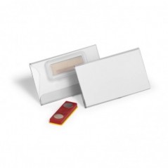 Porta Nomes Horizontal Durable Iman 40x75mm 25un