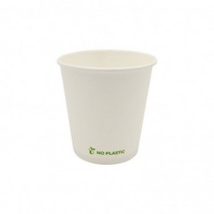 Copos Papel 118ml 4oz Plastic Free Branco 50un