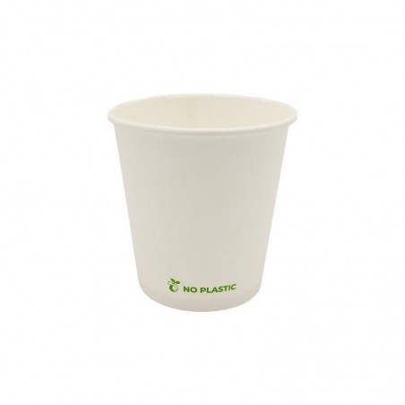 Copos Papel 118ml 4oz Plastic Free Branco 50un