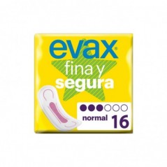 Pensos Higiénicos Evax Fina e Segura Normal 16un