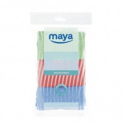 2un Pano Microfibra 30x32cm Sortido Pack 3un