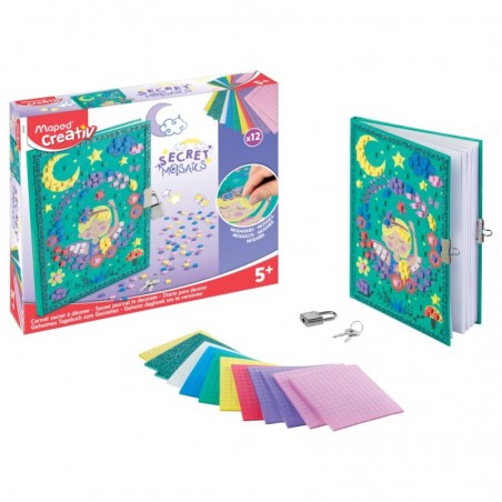 Diário com Cadeado - Mosaicos Secretos